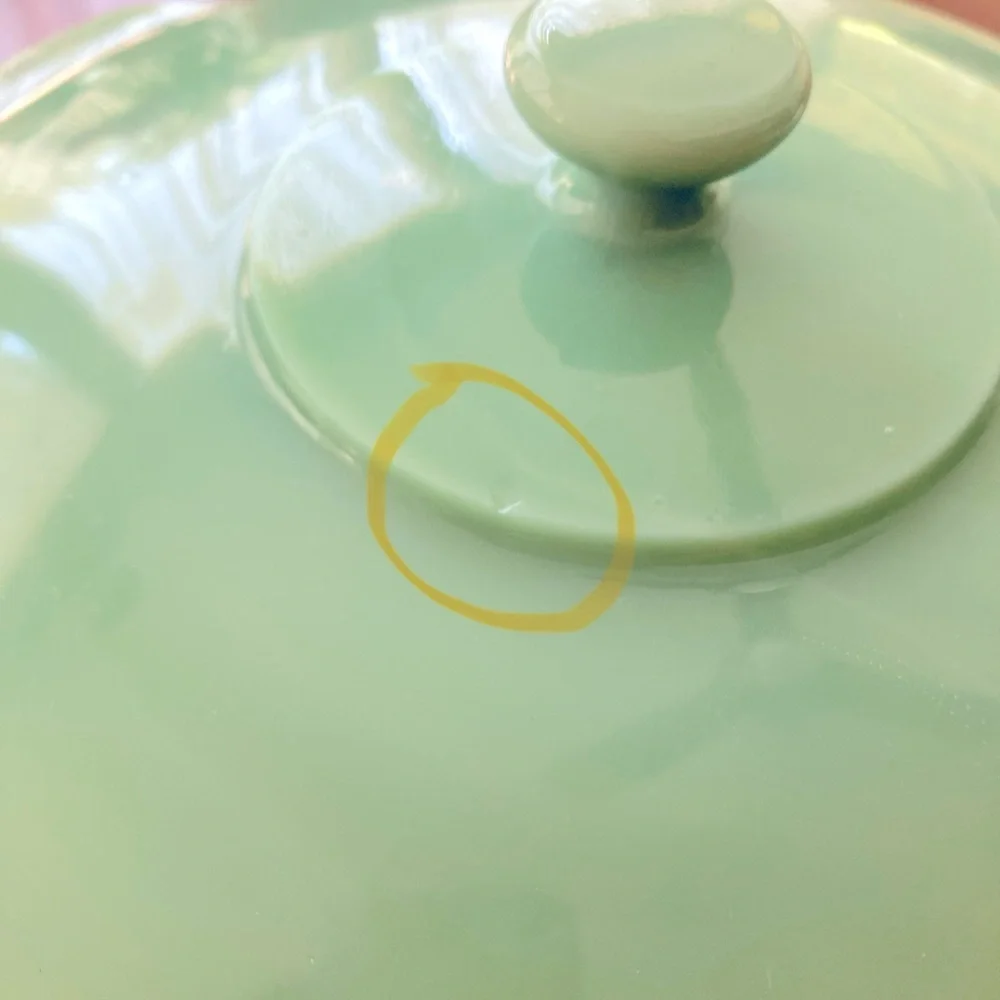 Fire King Jadeite Green Casserole Dish - Picture 7 of 7